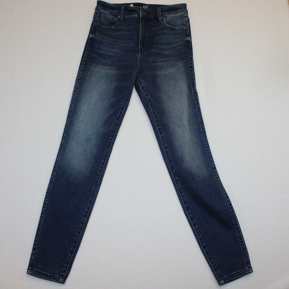 KUT from the Kloth Connie Fab Ab Ankle Skinny Jeans Dark Wash Size 0 High Rise
